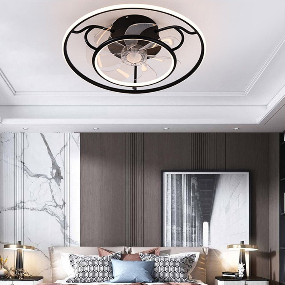 Nordic Frequency Conversion Adjustable Ceiling Fan Light