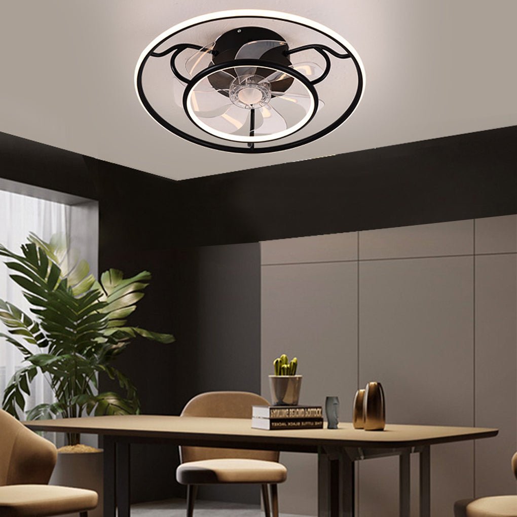 Nordic Frequency Conversion Adjustable Ceiling Fan Light