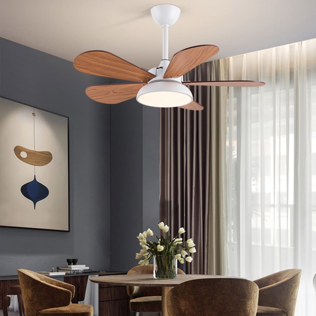 Nordic Cartoon Reversible Kids Ceiling Fan with LED Light