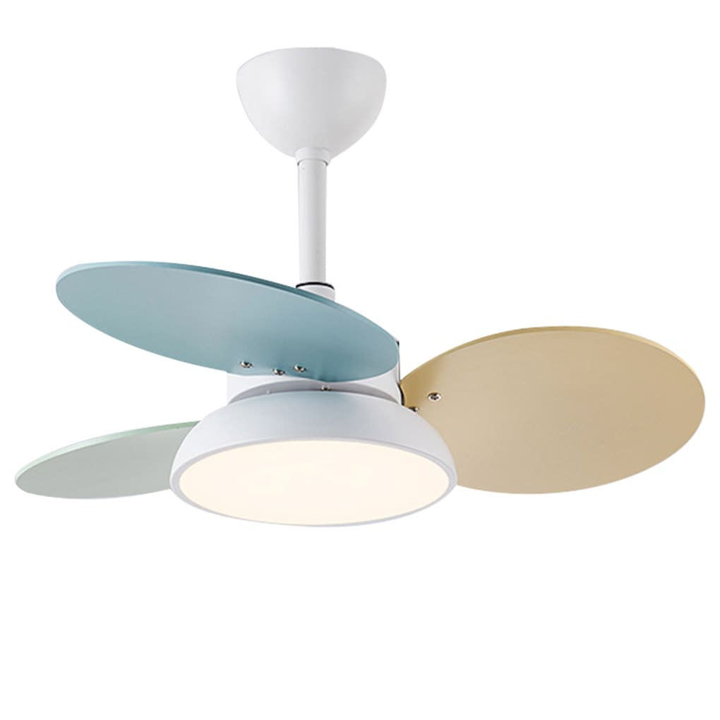 Nordic Cartoon Reversible Kids Ceiling Fan with LED Light