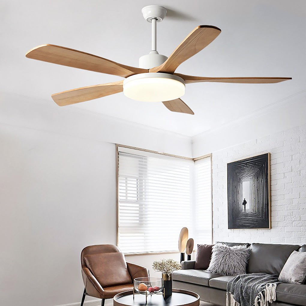 Nordic Frequency Conversion Dimmable LED Ceiling Fan Lamp