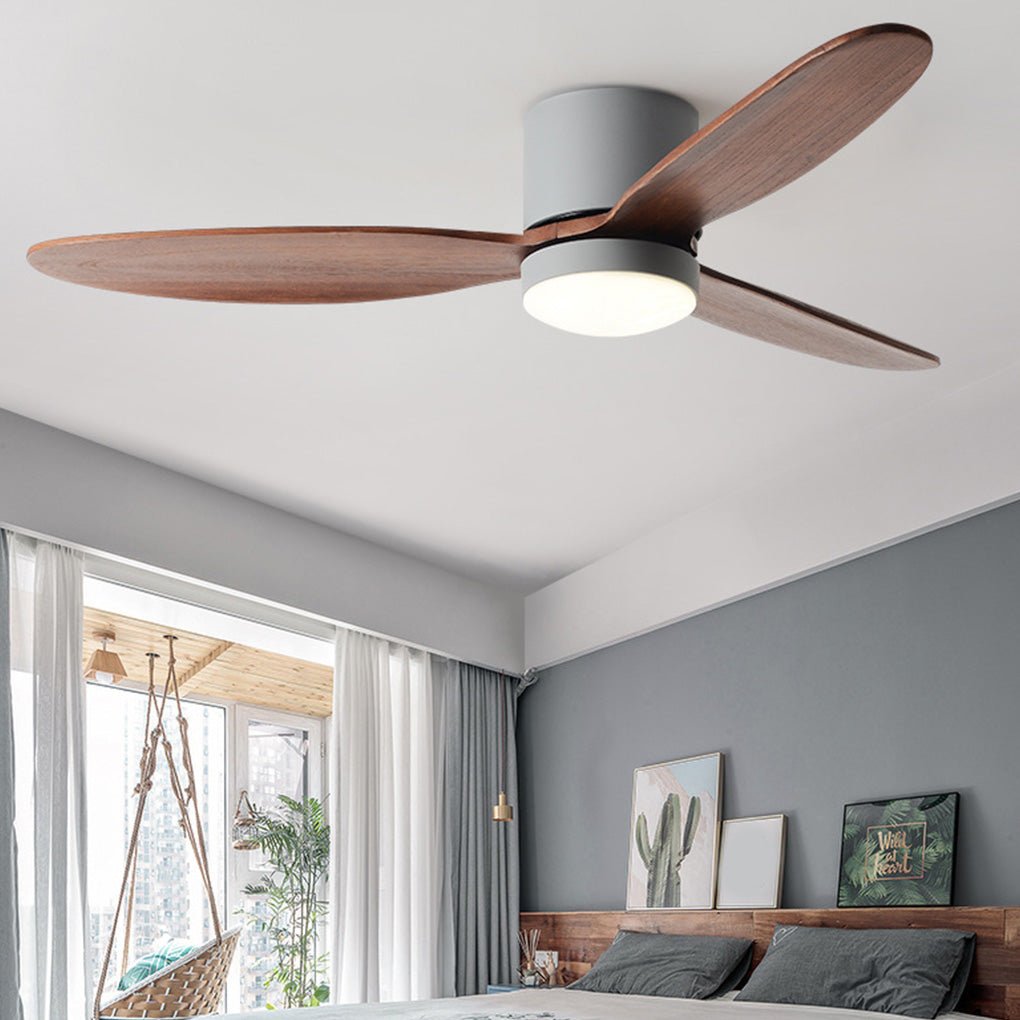LED Inverter Silent Nordic Ceiling Fan with Light