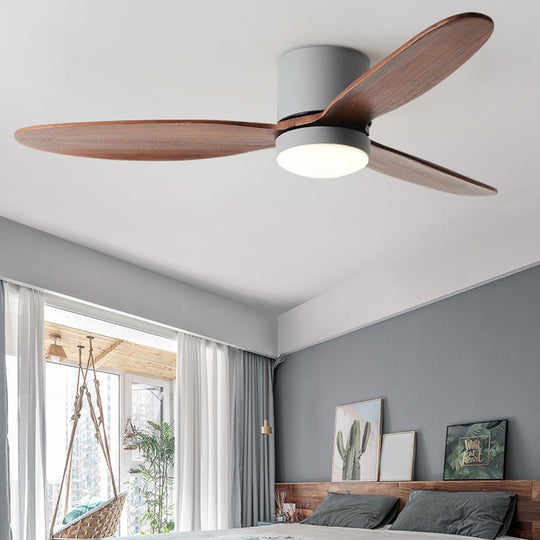 LED Inverter Silent Nordic Ceiling Fan with Light