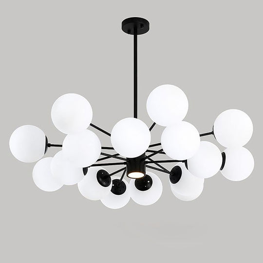 Nordic Glass Globe Cluster Chandelier