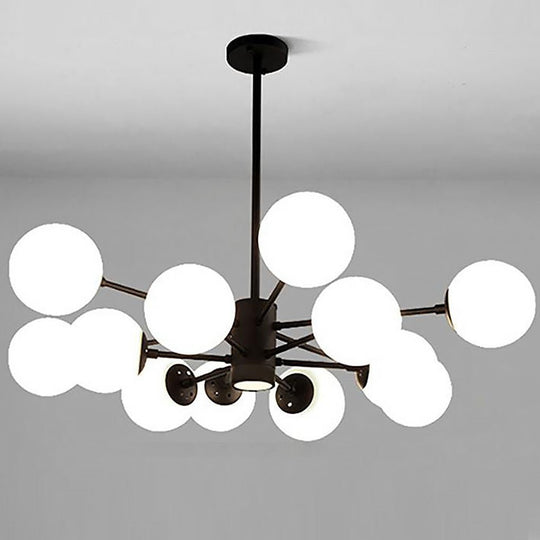Nordic Glass Globe Cluster Chandelier