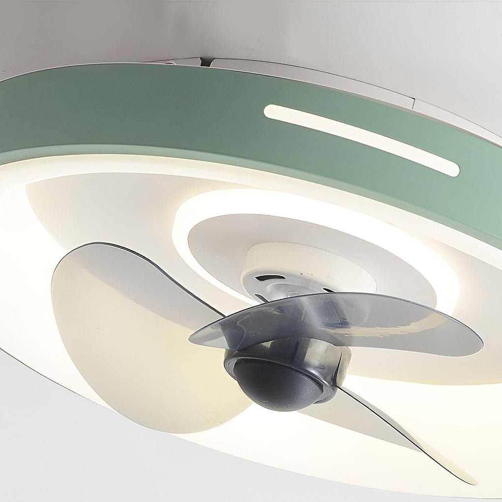 Nordic Ultra-Thin Inverter Ceiling Fan Light with Remote and App Control