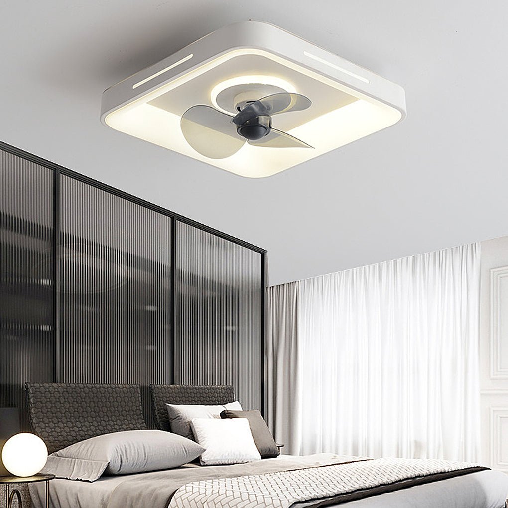 Nordic Ultra-Thin Inverter Ceiling Fan Light with Remote and App Control