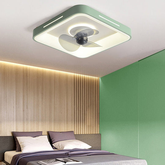 Nordic Ultra-Thin Inverter Ceiling Fan Light with Remote and App Control