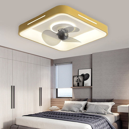 Nordic Ultra-Thin Inverter Ceiling Fan Light with Remote and App Control