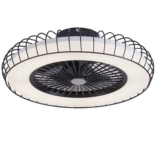 Nordic Bladeless Ceiling Fan with Stepless Dimming LED Light