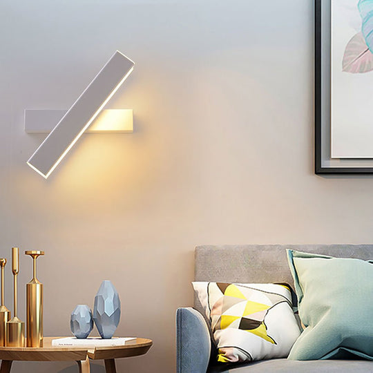 Nordic Minimalist 360° Rotatable LED Wall Lamp