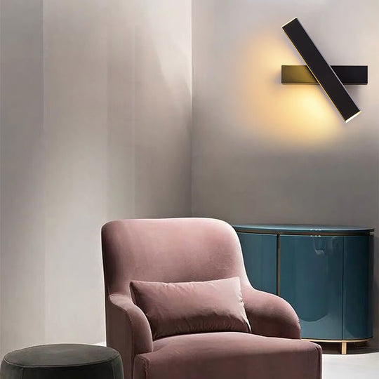 Nordic Minimalist 360° Rotatable LED Wall Lamp
