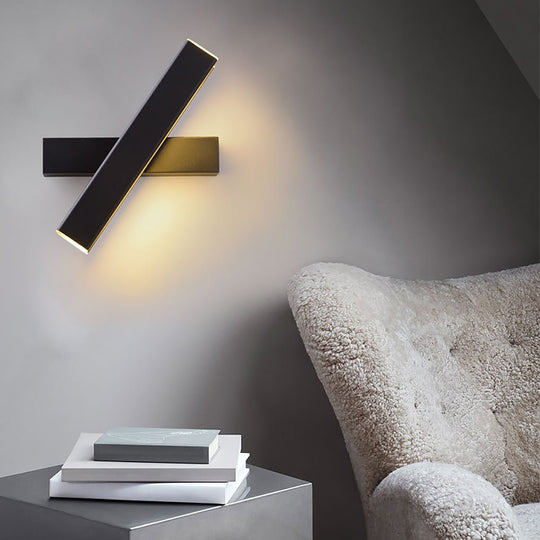 Nordic Minimalist 360° Rotatable LED Wall Lamp
