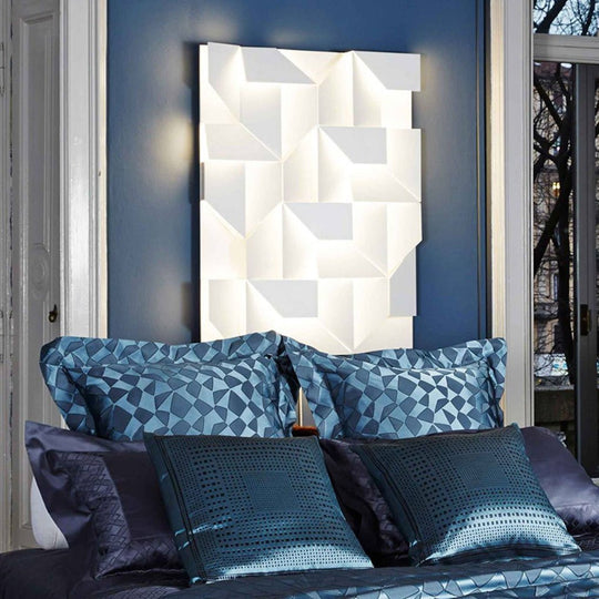 Nordic Minimalist Geometric Stepless Dimming LED Wall Lamp