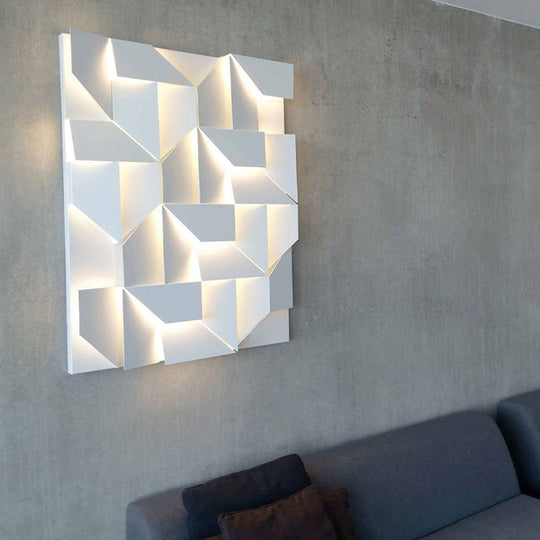 Nordic Minimalist Geometric Stepless Dimming LED Wall Lamp