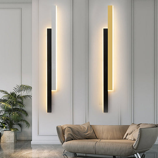 Nordic Minimalist Double Long Linear LED Wall Lamp
