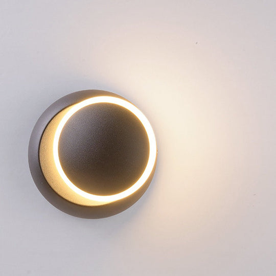 Nordic Minimalist LED Rotatable Round Wall Light