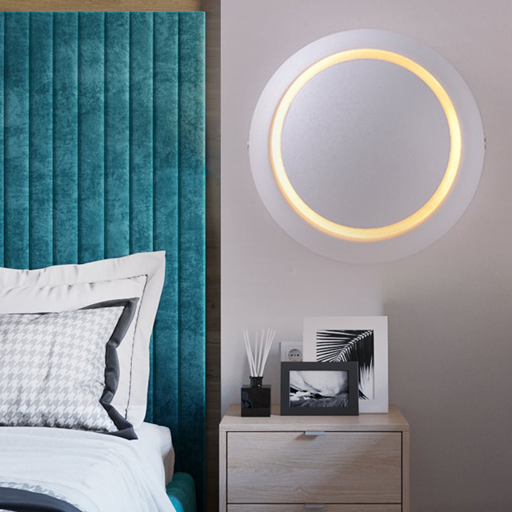 Nordic Minimalist LED Rotatable Round Wall Light