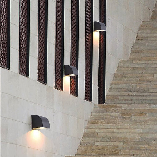 Waterproof Geometric Nordic Outdoor LED Wall Light