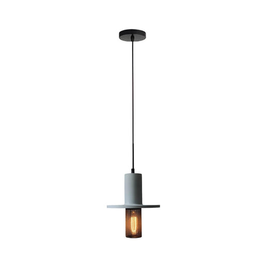 Nordic Industrial Cement and Mesh LED Pendant Light