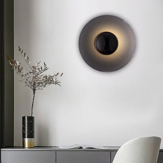 Nordic Minimalist Round LED Wall Lamp