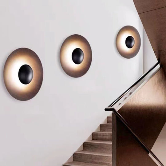 Nordic Minimalist Round LED Wall Lamp