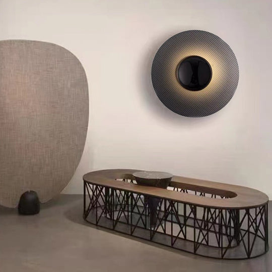 Nordic Minimalist Round LED Wall Lamp