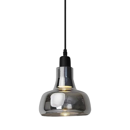 Nordic Minimalist Shadow Glass Pendant Light – LED Hanging Lighting for Living Room or Bar