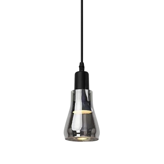 Nordic Minimalist Shadow Glass Pendant Light – LED Hanging Lighting for Living Room or Bar