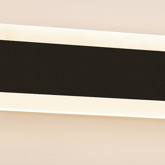 Nordic Minimalist Linear LED Black Wall Sconce