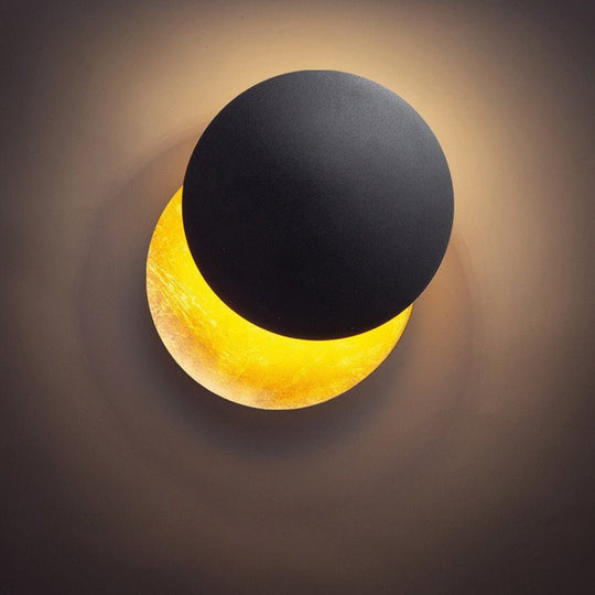 Nordic Minimalist Rotatable Moon Design LED Wall Lamp