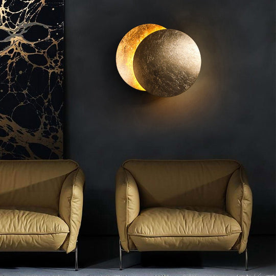Nordic Minimalist Rotatable Moon Design LED Wall Lamp