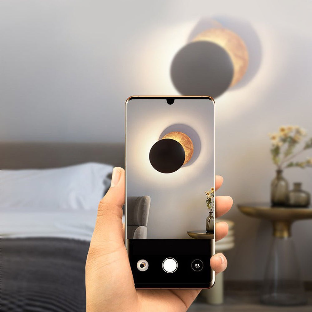 Nordic Minimalist Rotatable Moon Design LED Wall Lamp