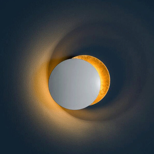 Nordic Minimalist Rotatable Moon Design LED Wall Lamp