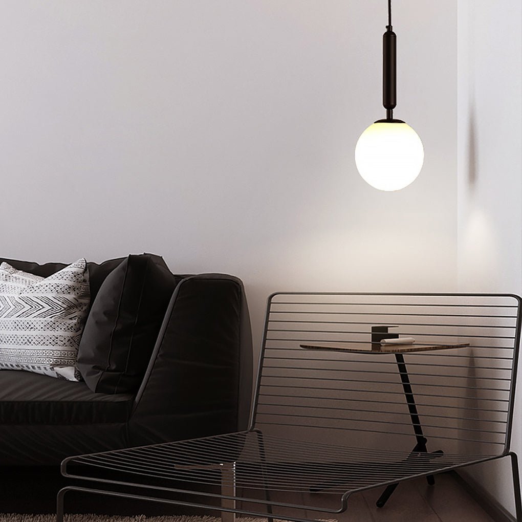 Nordic Minimalist Water Pattern Glass LED Pendant Light for Bedroom, Bedside, or Bar