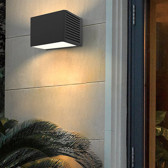 Rectangle LED Waterproof Nordic Outdoor Wall Light Sconce