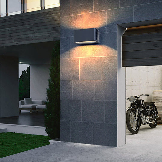 Rectangle LED Waterproof Nordic Outdoor Wall Light Sconce