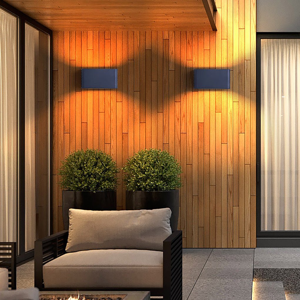 Rectangle LED Waterproof Nordic Outdoor Wall Light Sconce