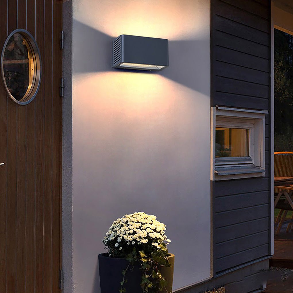 Rectangle LED Waterproof Nordic Outdoor Wall Light Sconce
