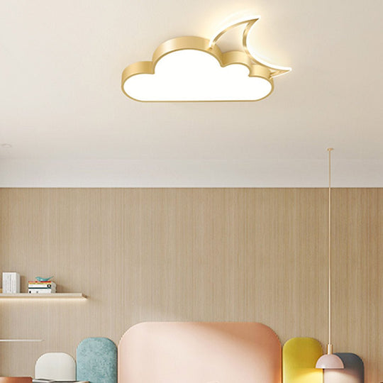 Nordic Modern Cartoon Cloud LED Flush Mount Ceiling Light
