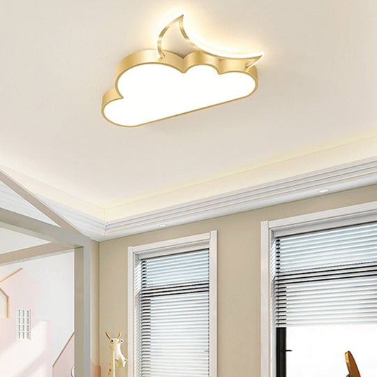 Nordic Modern Cartoon Cloud LED Flush Mount Ceiling Light