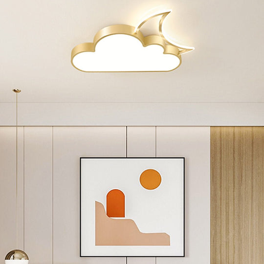 Nordic Modern Cartoon Cloud LED Flush Mount Ceiling Light