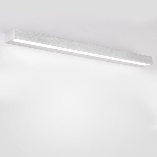 Rectangle LED Bathroom Vanity Light with Downlight Design