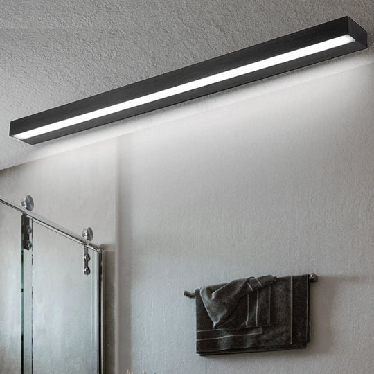 Rectangle LED Bathroom Vanity Light with Downlight Design
