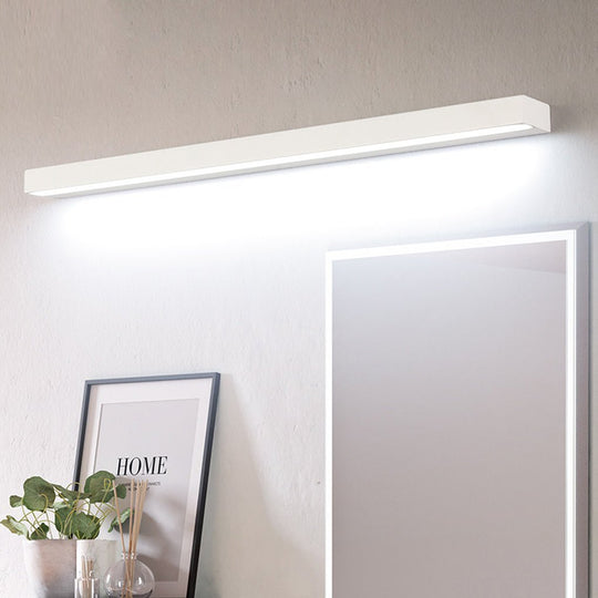 Rectangle LED Bathroom Vanity Light with Downlight Design
