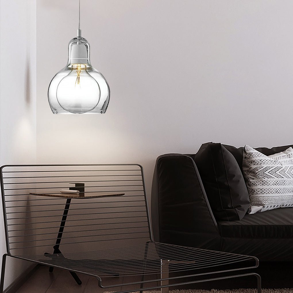 Nordic Post-Modern Minimalist Glass Chandelier – Bedside, Entryway, or Bar