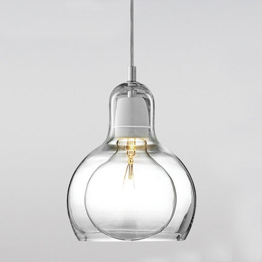 Nordic Post-Modern Minimalist Glass Chandelier – Bedside, Entryway, or Bar