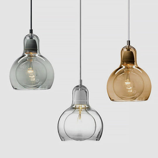 Nordic Post-Modern Minimalist Glass Chandelier – Bedside, Entryway, or Bar