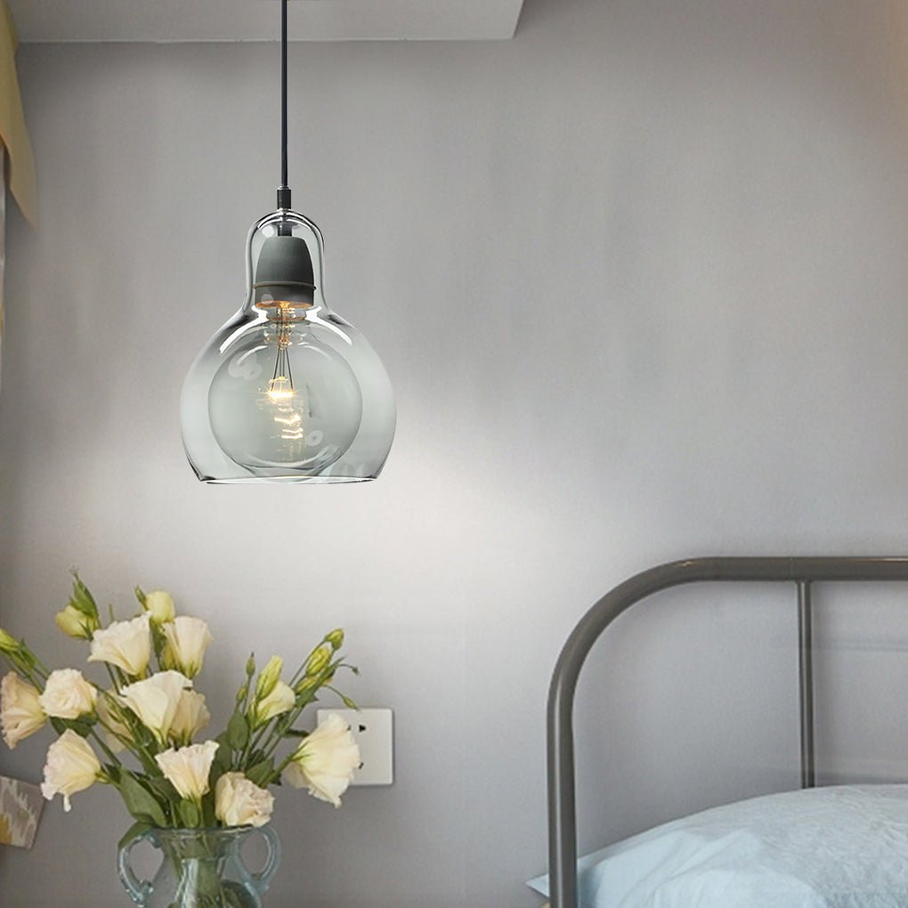Nordic Post-Modern Minimalist Glass Chandelier – Bedside, Entryway, or Bar