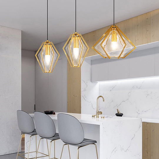 Nordic Postmodern Art Glass Pendant Light